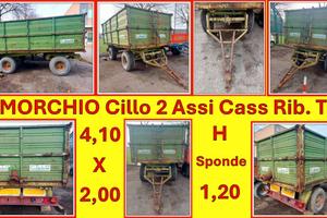 Rimorchio Agricolo Cillo 2 Assi Cassone ribaltabil