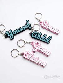 portachiavi con nomi