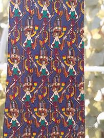 cravatta seta vintage Salvatore Ferragamo 