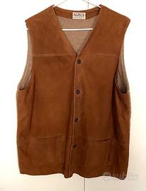 Gilet Alpha Massimo Rebecchi di Pelle e Lana
