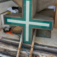 INSEGNA FARMACIA ANNI 80 