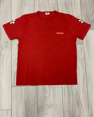 T-Shirt Guru vintage anni 2000 rossa S