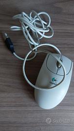 Mouse Logitech USB First/Pilot Wheel con filo