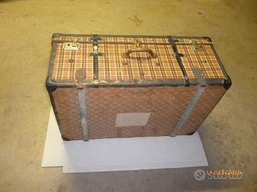 Cassa baule in legno fantasia scozzese