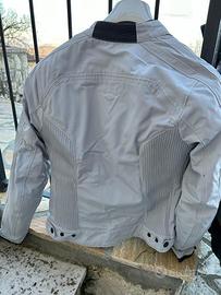Giubbotto da donna per moto grigio chiaro