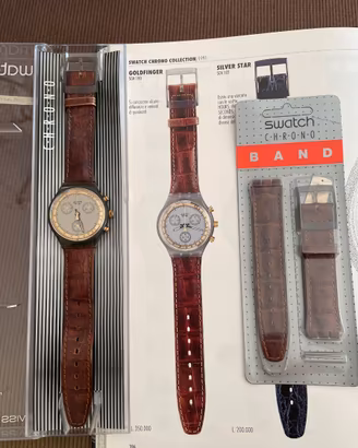 Swatch Chrono Goldfinger SCM100 1991 + cinturino