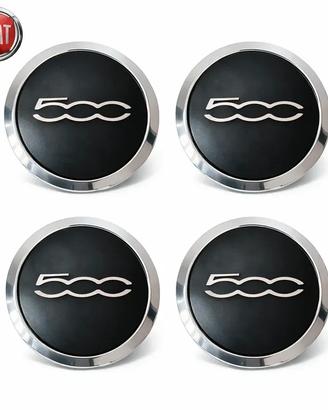 KIT 4x Coprimozzi Fiat 500 e 500 L - NUOVO
