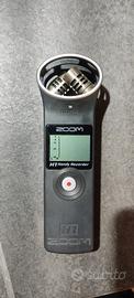 microfono professionale Zoom H1 + spugna Shure