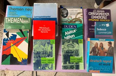 lotto n.12 testi scolastici lingua tedesca