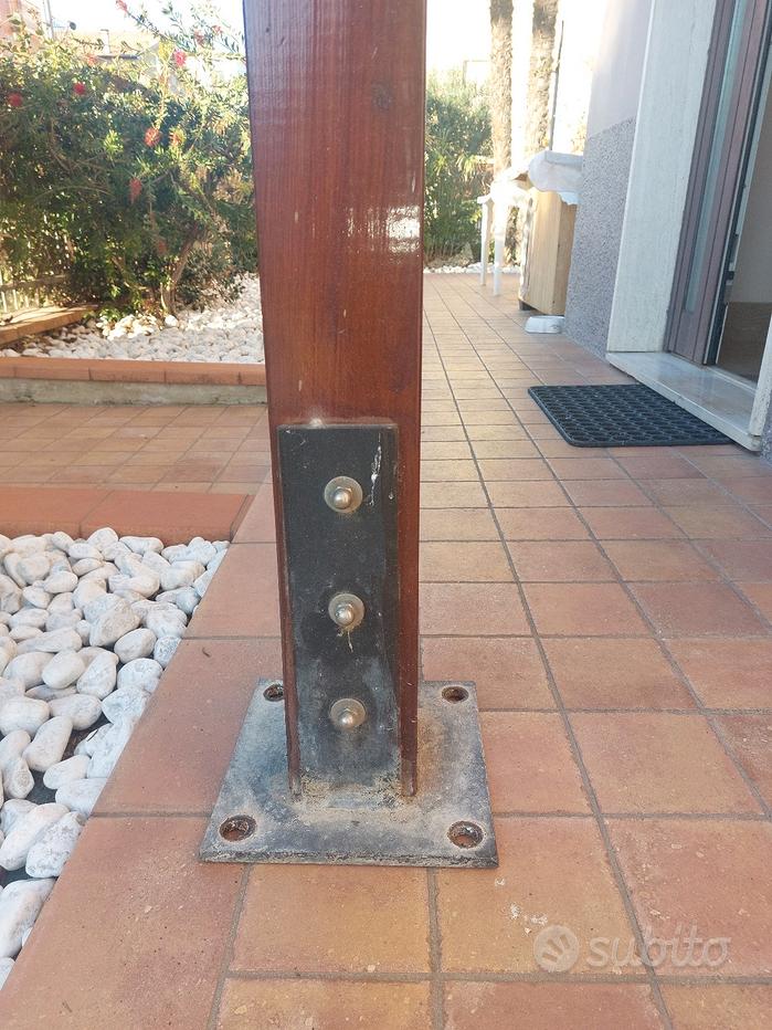 PIASTRA/STAFFA FISSAGGIO PALI IN LEGNO Q.tà 14 pz - Giardino e Fai da te In  vendita a Lecco