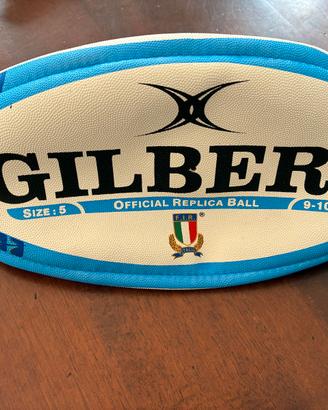 Pallone rugby GILBERT misura 5 FIR italia official