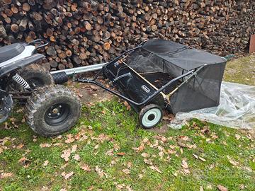 carretto spazzatrice erba per quad e trattorino 
