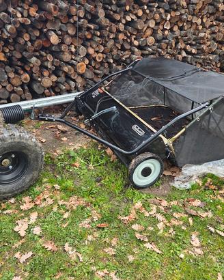 carretto spazzatrice erba per quad e trattorino 