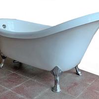 Vasca Luigi XVI con piedini e rubinetteria Melrose