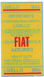 Adesivo per contenitore liquido freni