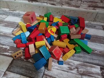 LOTTO/STOCK MATTONCINI/COSTRUZIONI VINTAGE 2 KG
