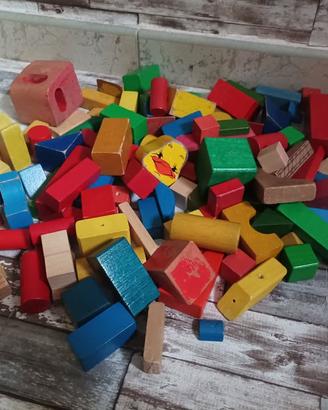 LOTTO/STOCK MATTONCINI/COSTRUZIONI VINTAGE 2 KG