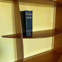 Libreria stile moderno/classico, in legno di frass