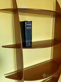 Libreria stile moderno/classico, in legno di frass