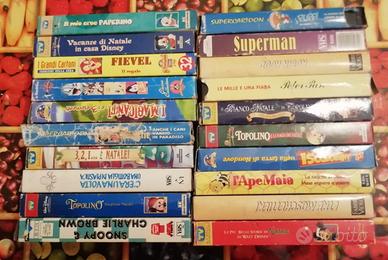 20 VHS videocassette di cartoni animati