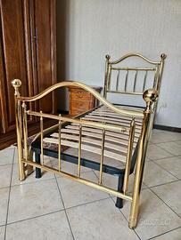 Coppia letti singoli in ottone