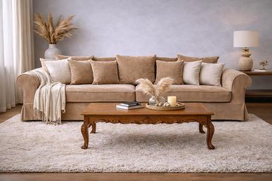 Divano 4 Posti XL mod. ASTRO (CONFALONE) col.Beige