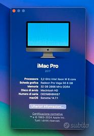 iMac Pro  27" 3,2 Ghz Intel Xeon W 8 core