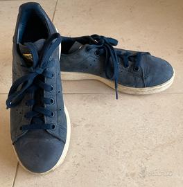 Scarpe Adidas Stan Smith in pelle scamosciata blu
