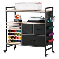 Carrello Portaoggetti e Tavolo Portaoggetti Nero