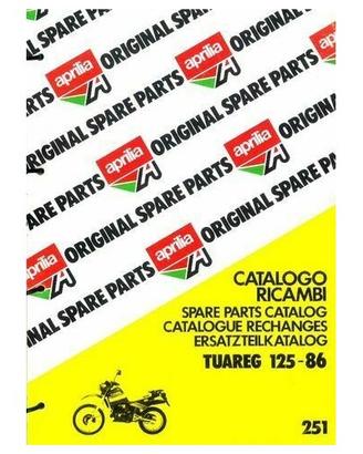 Catalogo ricambi Aprilia Tuareg 125 del 1986