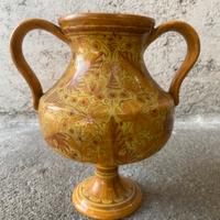 Vaso anfora Deruta in ceramica firmato