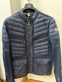 Giubbotto Piumino Colmar Uomo Bimateriale Blu Navy