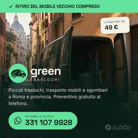 Piccoli traslochi e trasporto mobili a Roma
