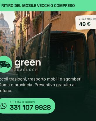 Piccoli traslochi e trasporto mobili a Roma