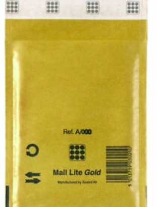 10 buste imbottite 11x16  Mail Lite GOLD A/000