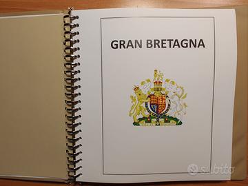 FOGLI ALBUM francobolli Gran Bretagna GB Inghilter