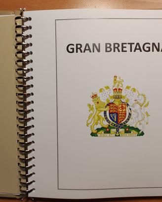 FOGLI ALBUM francobolli Gran Bretagna GB Inghilter