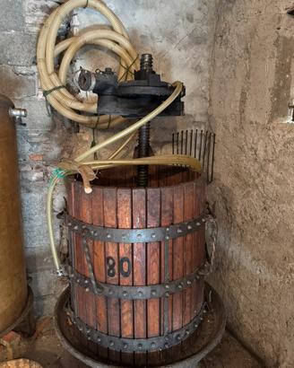 Torchio per uva idraulico da 80 e Torchio da 40