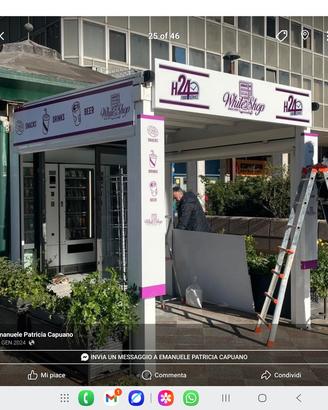 Pergolato in alluminio Bianco