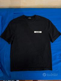 Jacquemus Le T-shirt Gros Grain nera taglia S