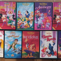 Vhs cartoni animati vari - prezzo lotto completo