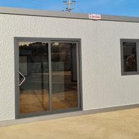 Container box prefabbricato grigio dim.6,08x2,40m