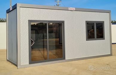 Container box prefabbricato grigio dim.6,08x2,40m