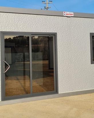 Container box prefabbricato grigio dim.6,08x2,40m