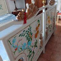 letto in ferro (dipinto a mano)