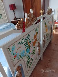 letto in ferro (dipinto a mano)