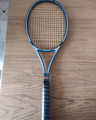 Racchetta Maxima vintage blu con fodera originale