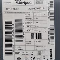 congelatore orizzontale whirlpool