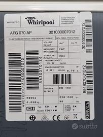 congelatore orizzontale whirlpool