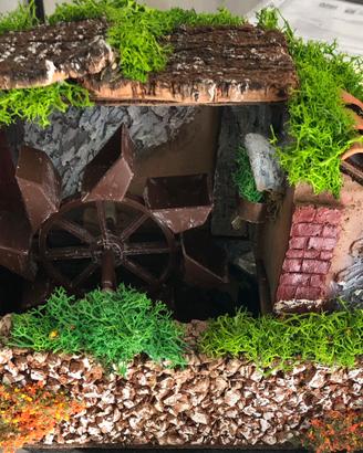 Mulino ad acqua presepe